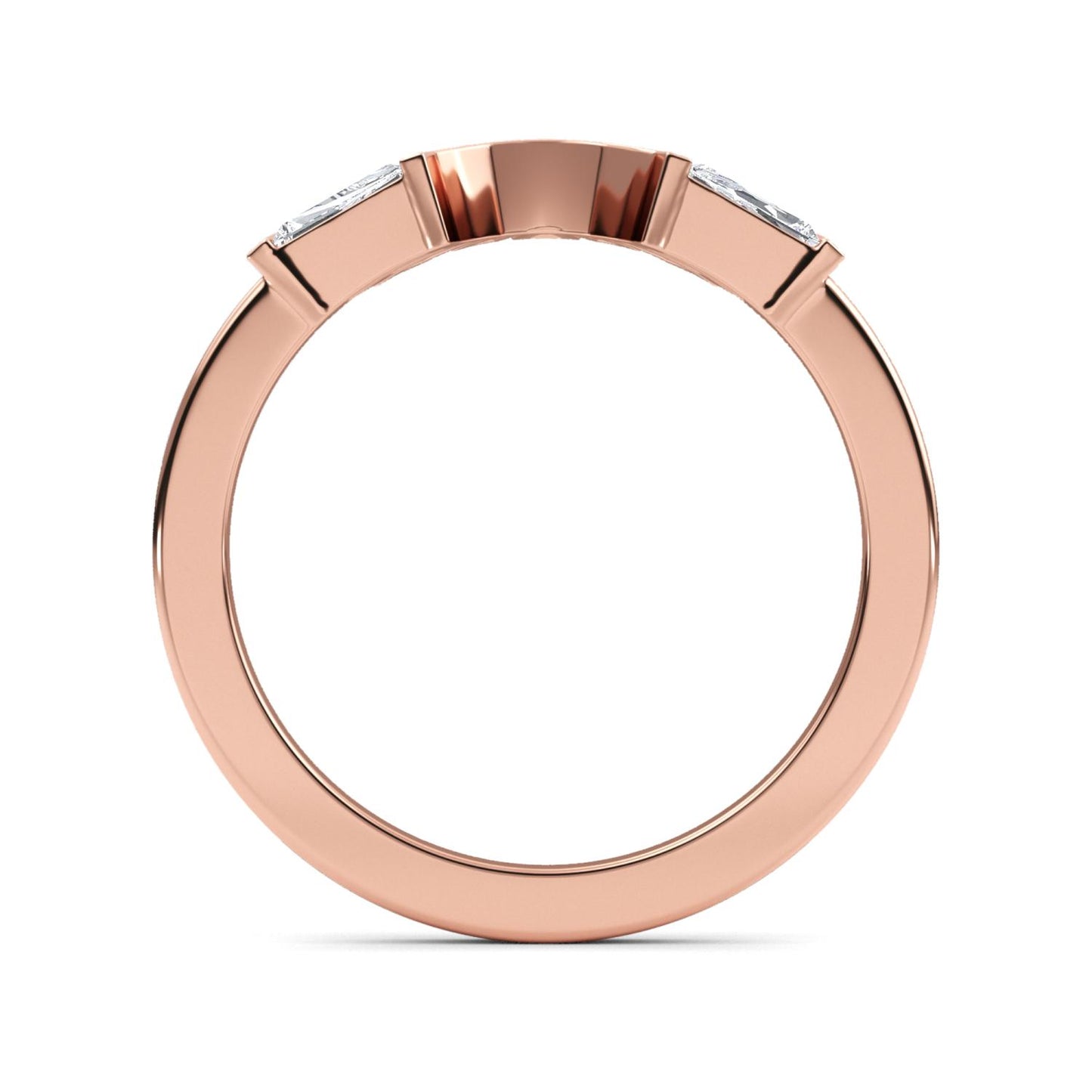 9K Rose Gold Lab Grown Diamond RING 0.53 ctw R61302BG-0.50CT