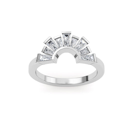 9K White Gold Lab Grown Diamond RING 0.53 ctw R61302BG-0.50CT