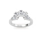9K White Gold Lab Grown Diamond RING 0.53 ctw R61302BG-0.50CT