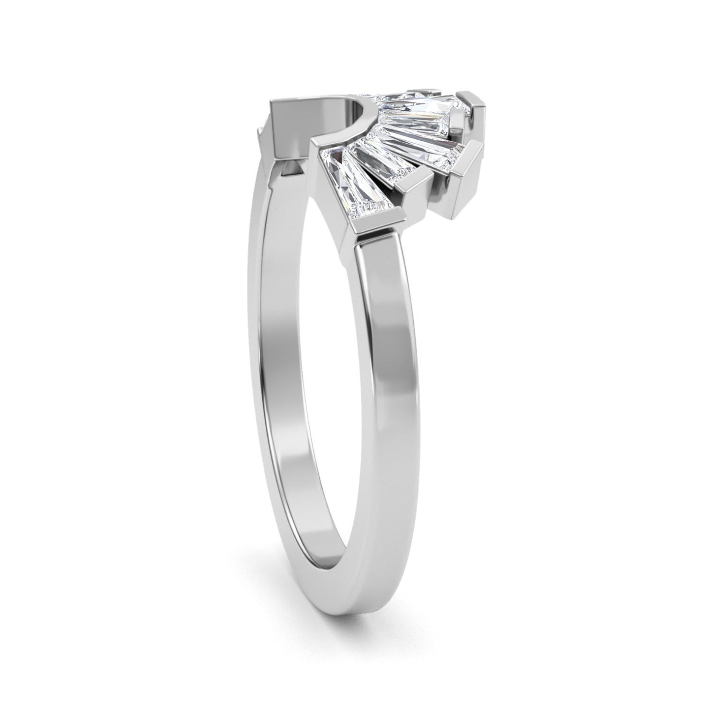 9K White Gold Lab Grown Diamond RING 0.53 ctw R61302BG-0.50CT