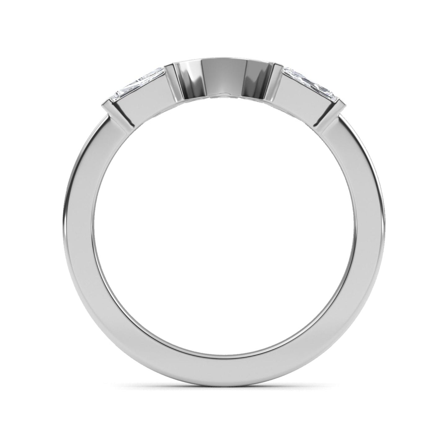 9K White Gold Lab Grown Diamond RING 0.53 ctw R61302BG-0.50CT