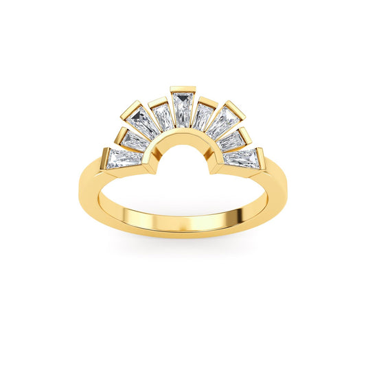 9K Yellow Gold Lab Grown Diamond RING 0.53 ctw R61302BG-0.50CT