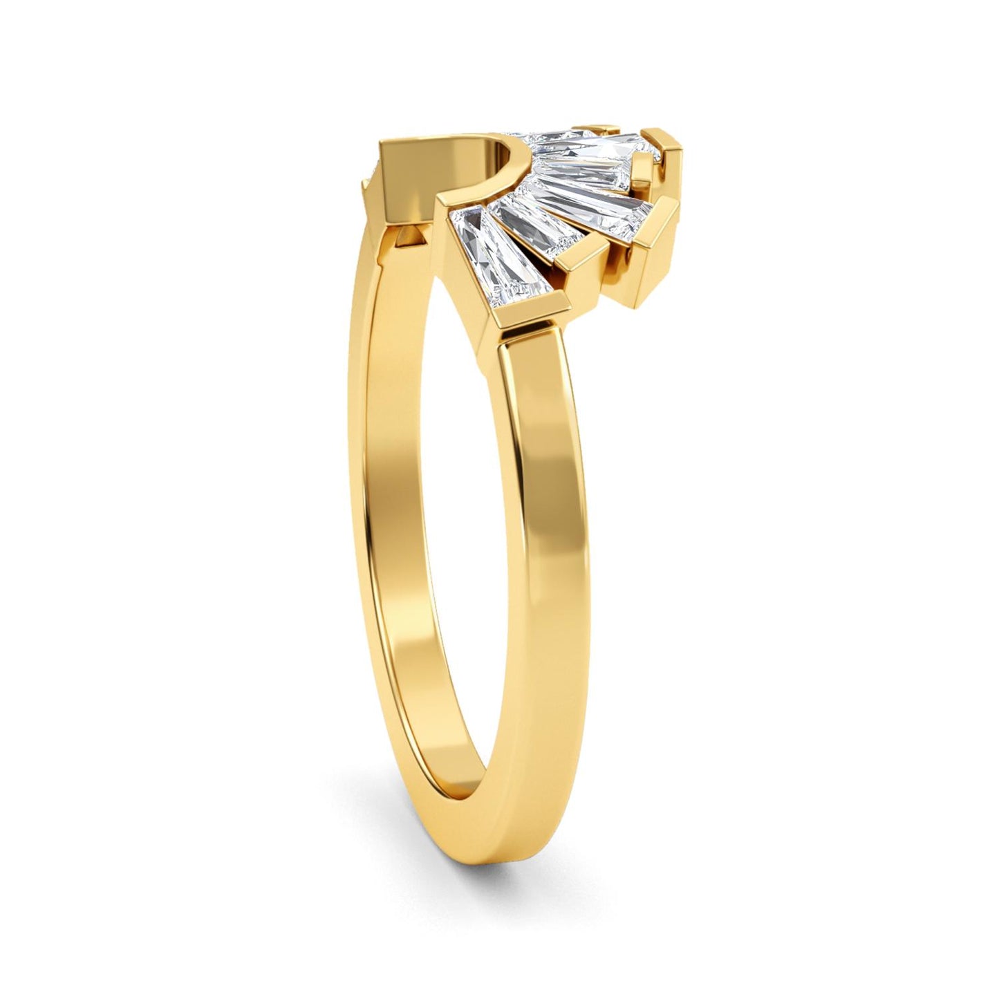 9K Yellow Gold Lab Grown Diamond RING 0.53 ctw R61302BG-0.50CT
