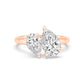 10K Rose Gold Lab Grown Diamond Engagement Ring 2.79 ctw R61370PE-2.75CT
