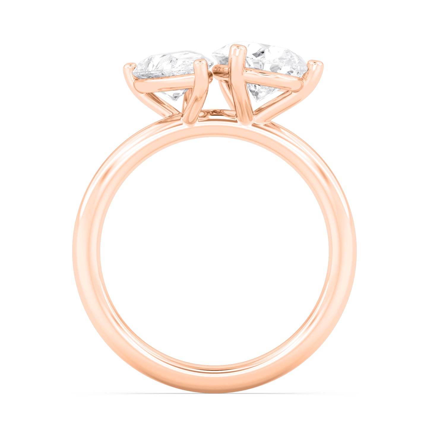 10K Rose Gold Lab Grown Diamond Engagement Ring 2.79 ctw R61370PE-2.75CT