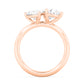 10K Rose Gold Lab Grown Diamond Engagement Ring 2.79 ctw R61370PE-2.75CT