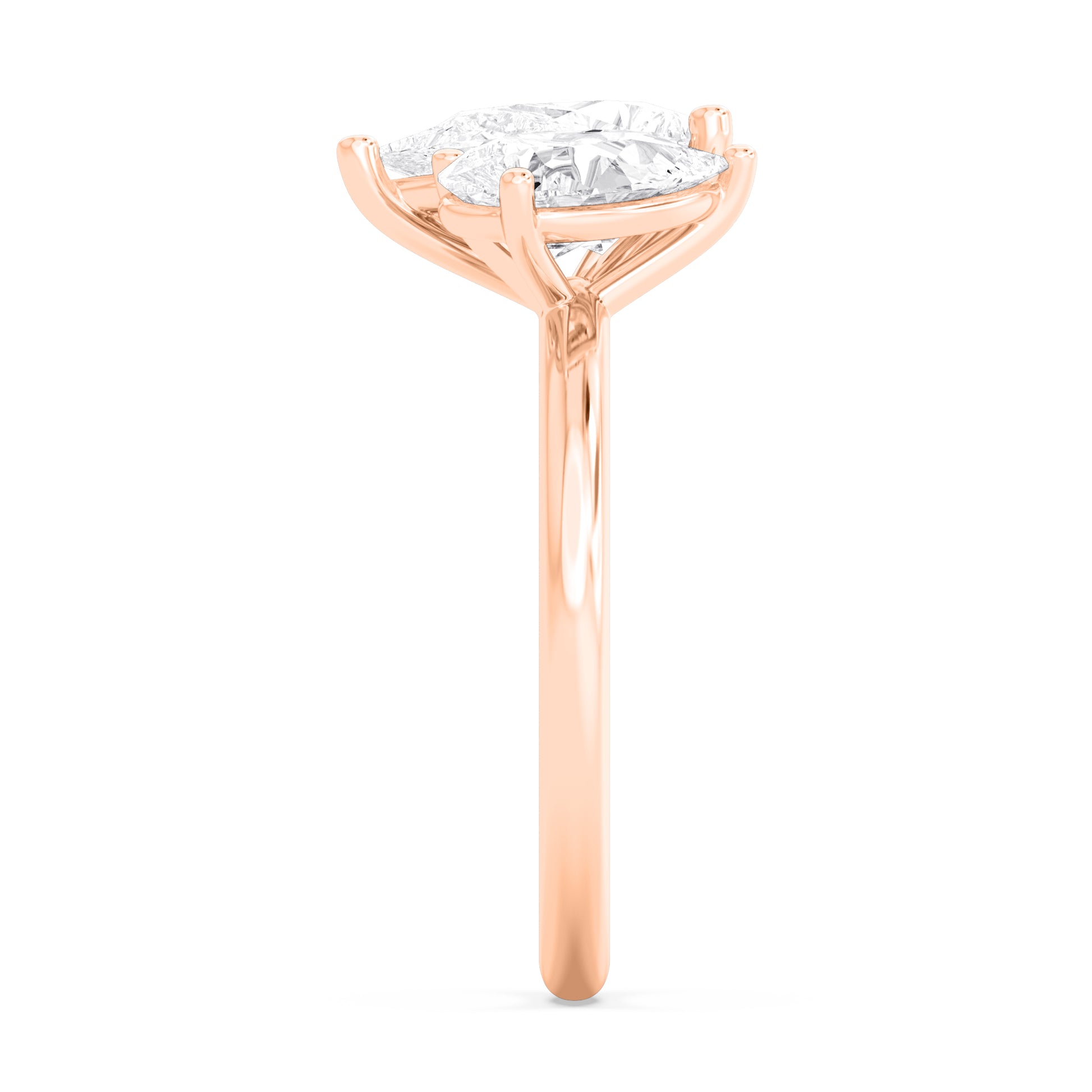 10K Rose Gold Lab Grown Diamond Engagement Ring 2.79 ctw R61370PE-2.75CT