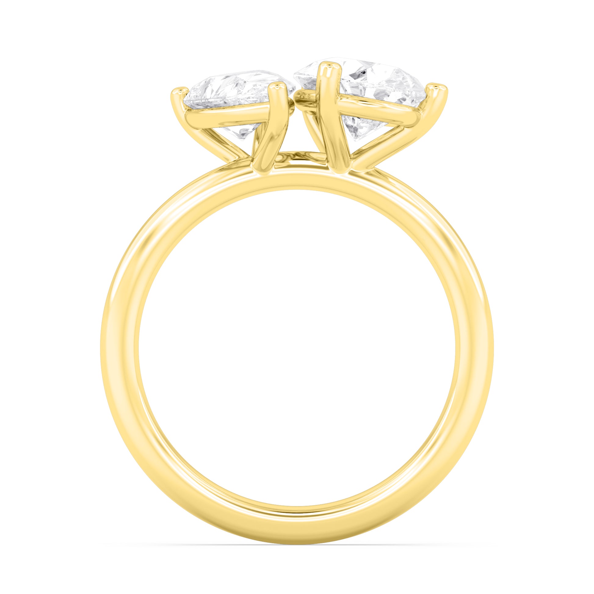 10K Yellow Gold Lab Grown Diamond Engagement Ring 2.79 ctw R61370PE-2.75CT