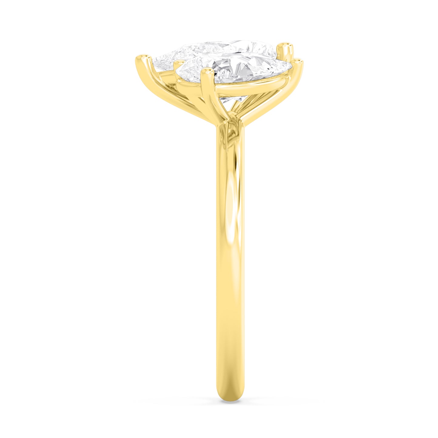 10K Yellow Gold Lab Grown Diamond Engagement Ring 2.79 ctw R61370PE-2.75CT