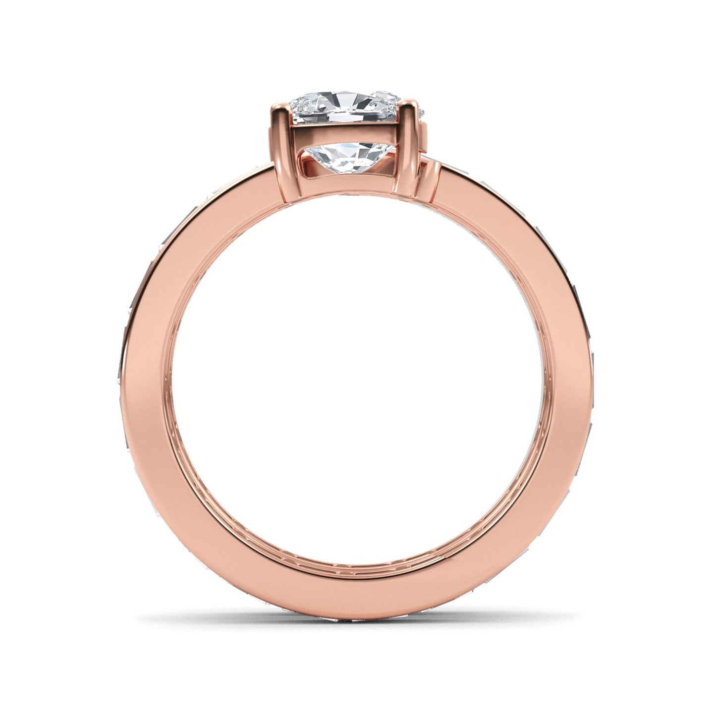 9K Rose Gold Lab Grown Diamond RING 2.92 ctw R61422CU_D-1