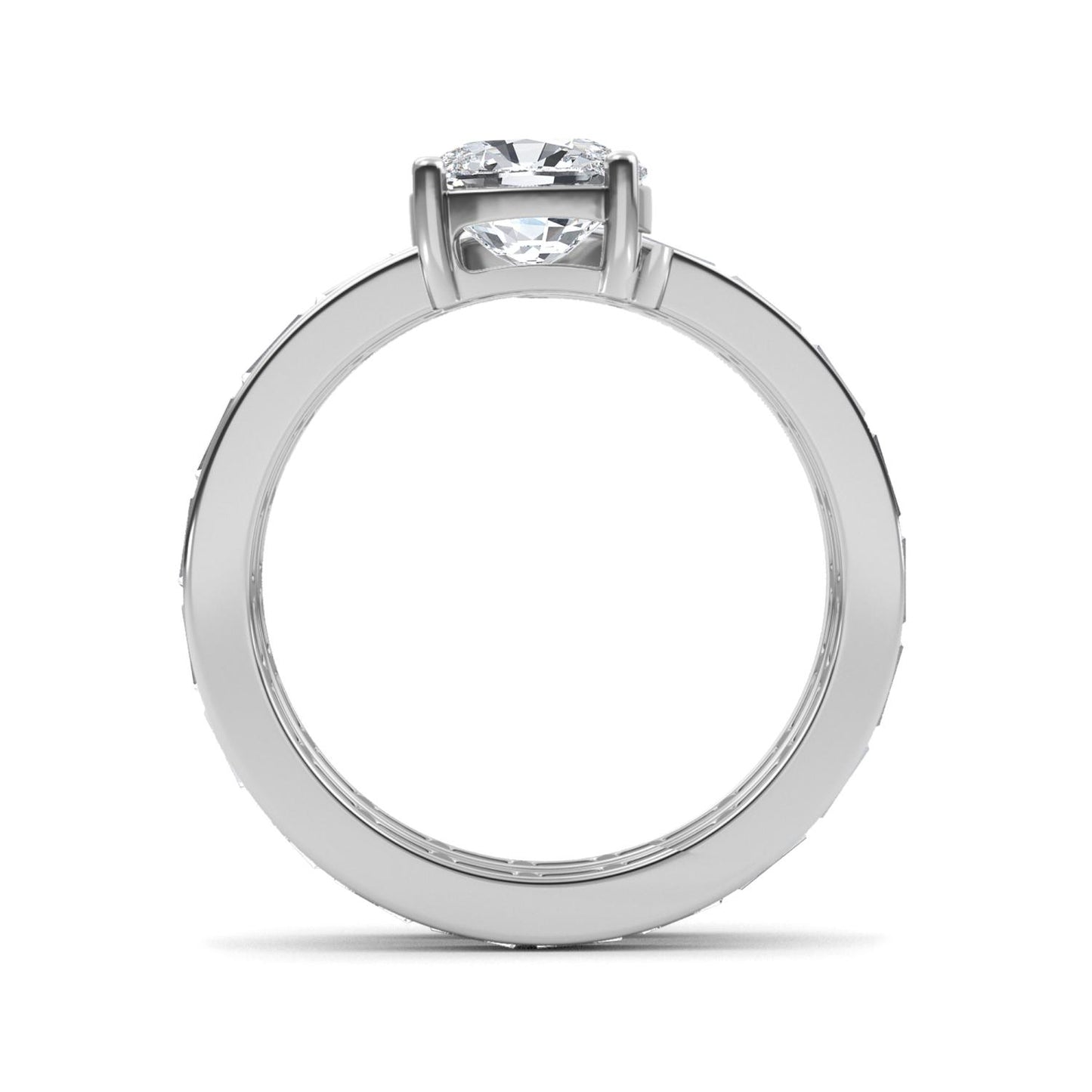 9K White Gold Lab Grown Diamond RING 2.92 ctw R61422CU_D-1