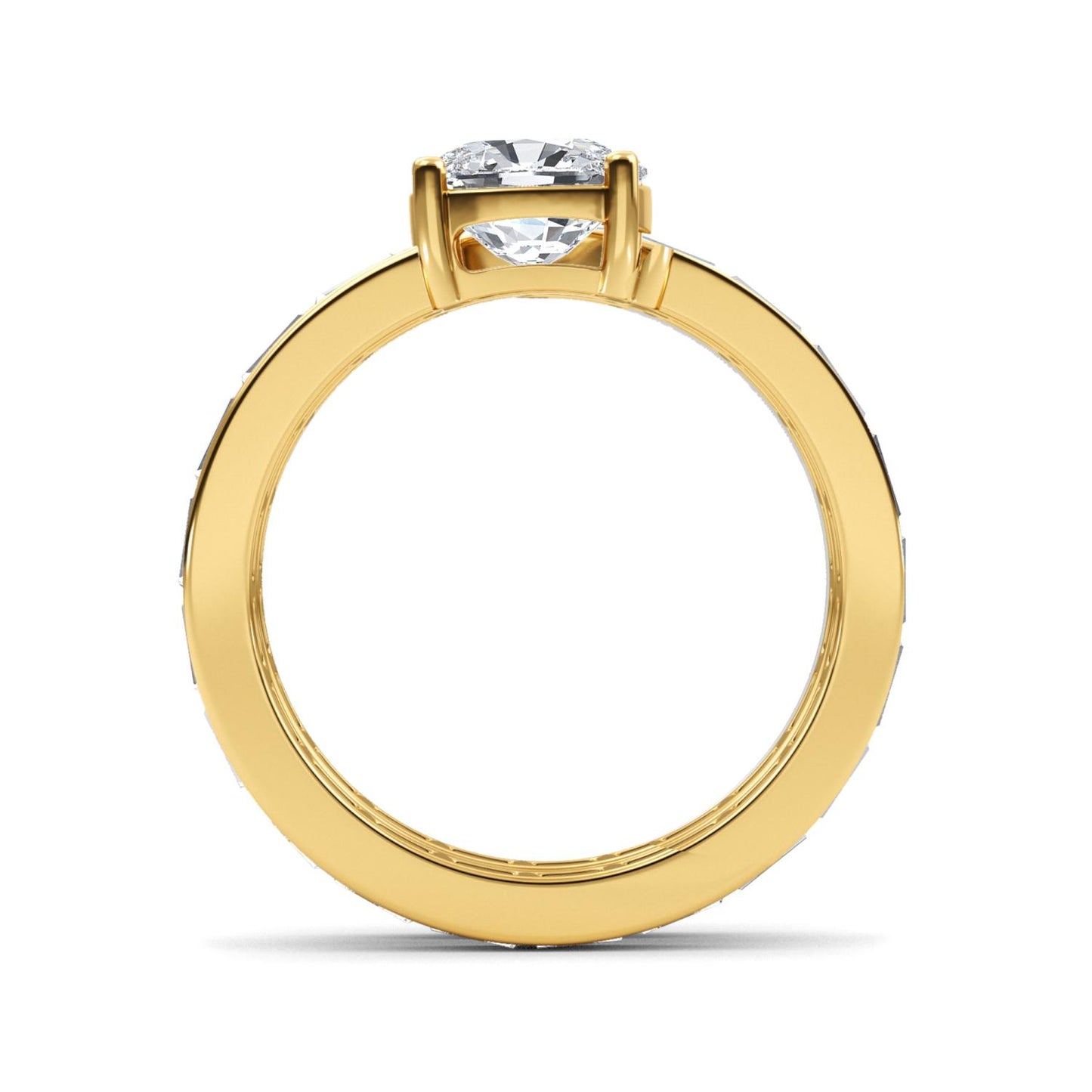 9K Yellow Gold Lab Grown Diamond RING 2.92 ctw R61422CU_D-1