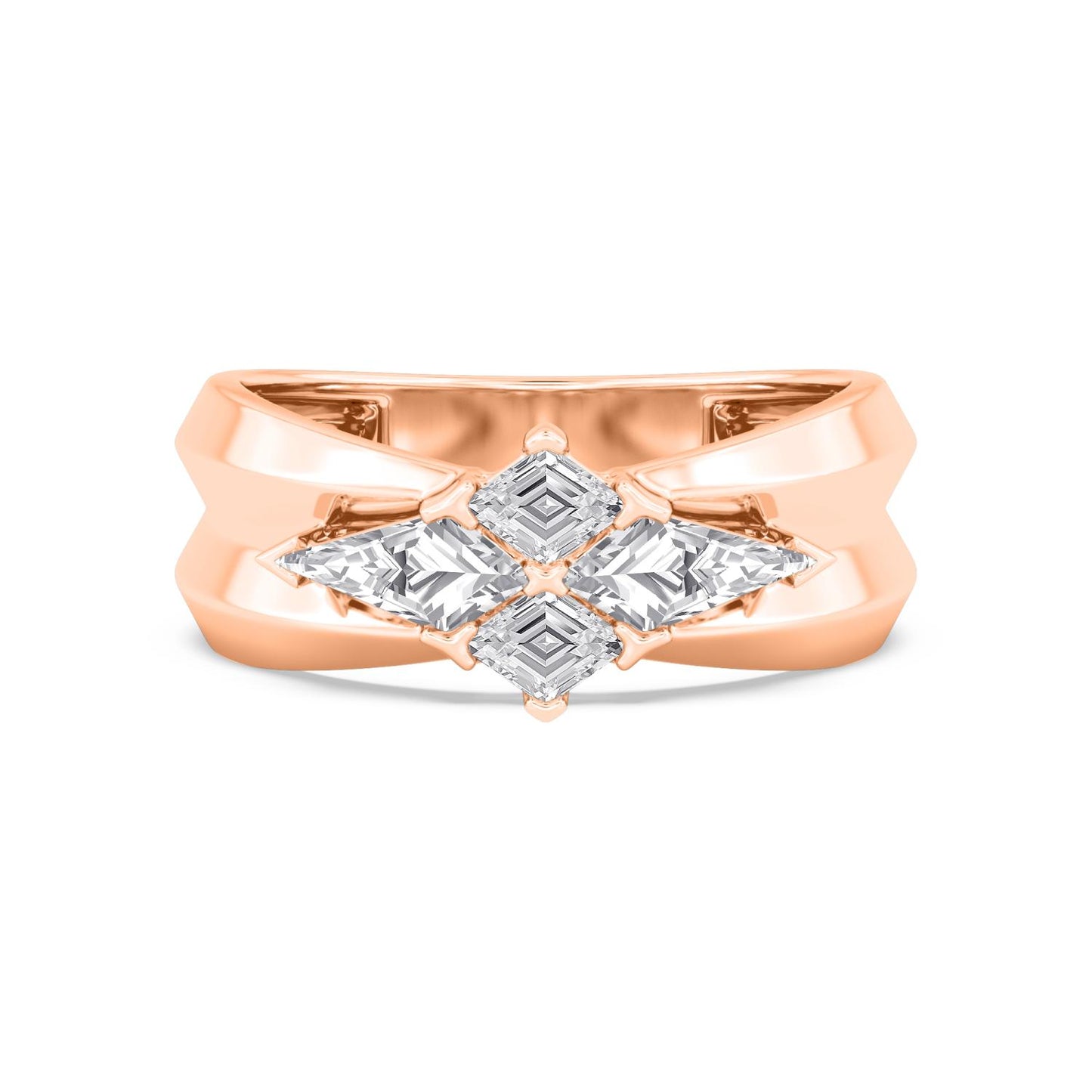 9K Rose Gold Lab Grown Diamond RING 3.25 ctw R61427
