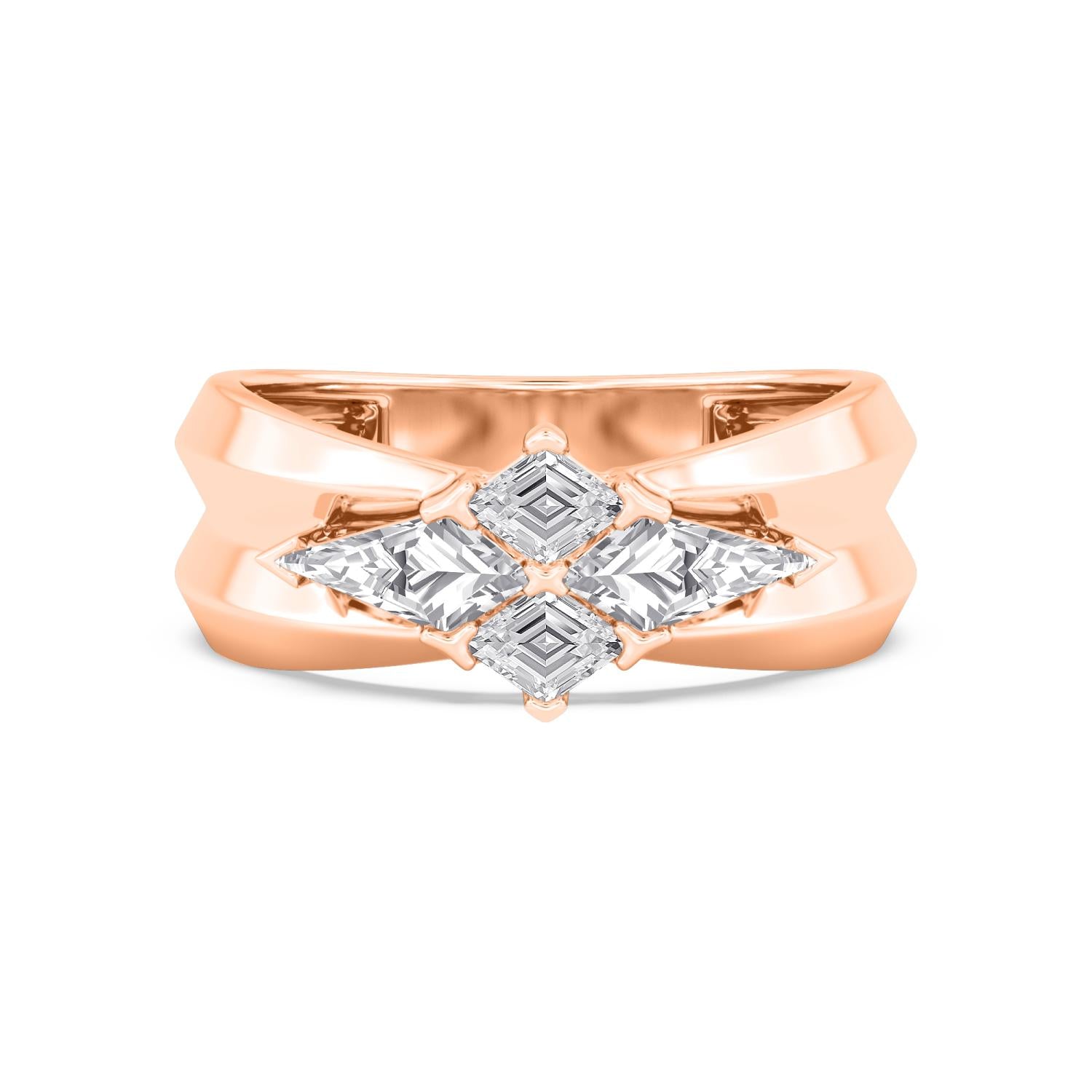 9K Rose Gold Lab Grown Diamond RING 3.25 ctw R61427