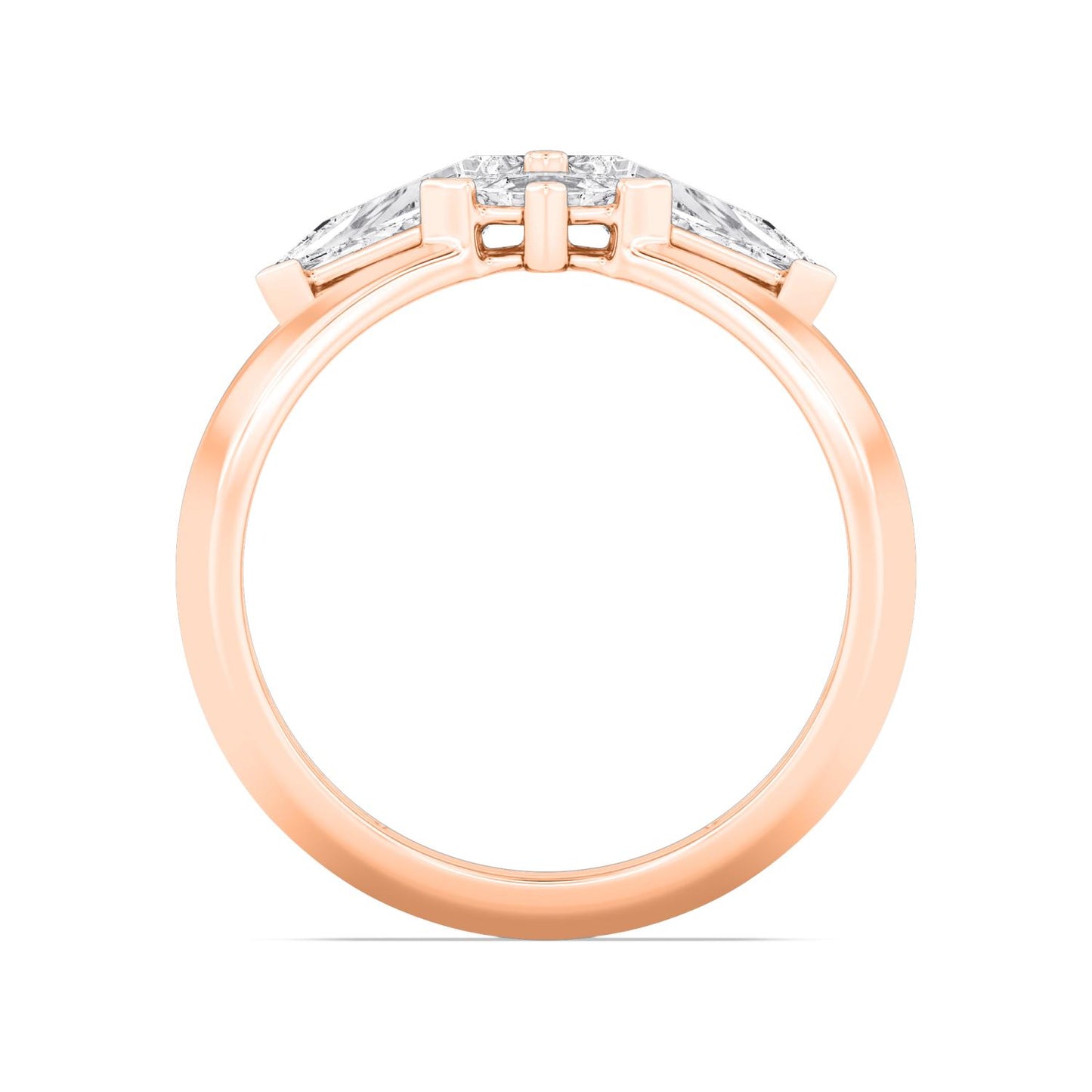 9K Rose Gold Lab Grown Diamond RING 3.25 ctw R61427