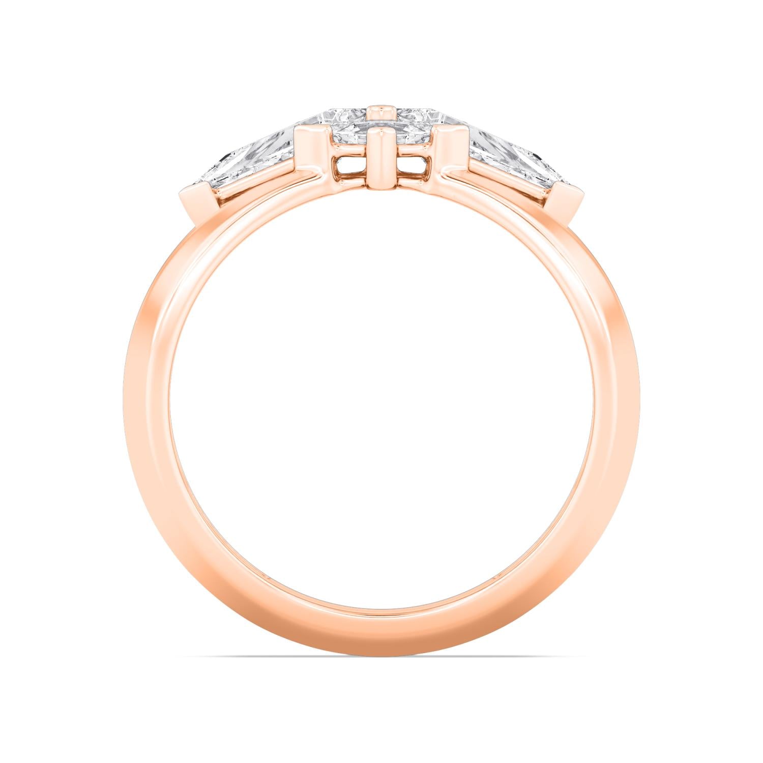 9K Rose Gold Lab Grown Diamond RING 3.25 ctw R61427