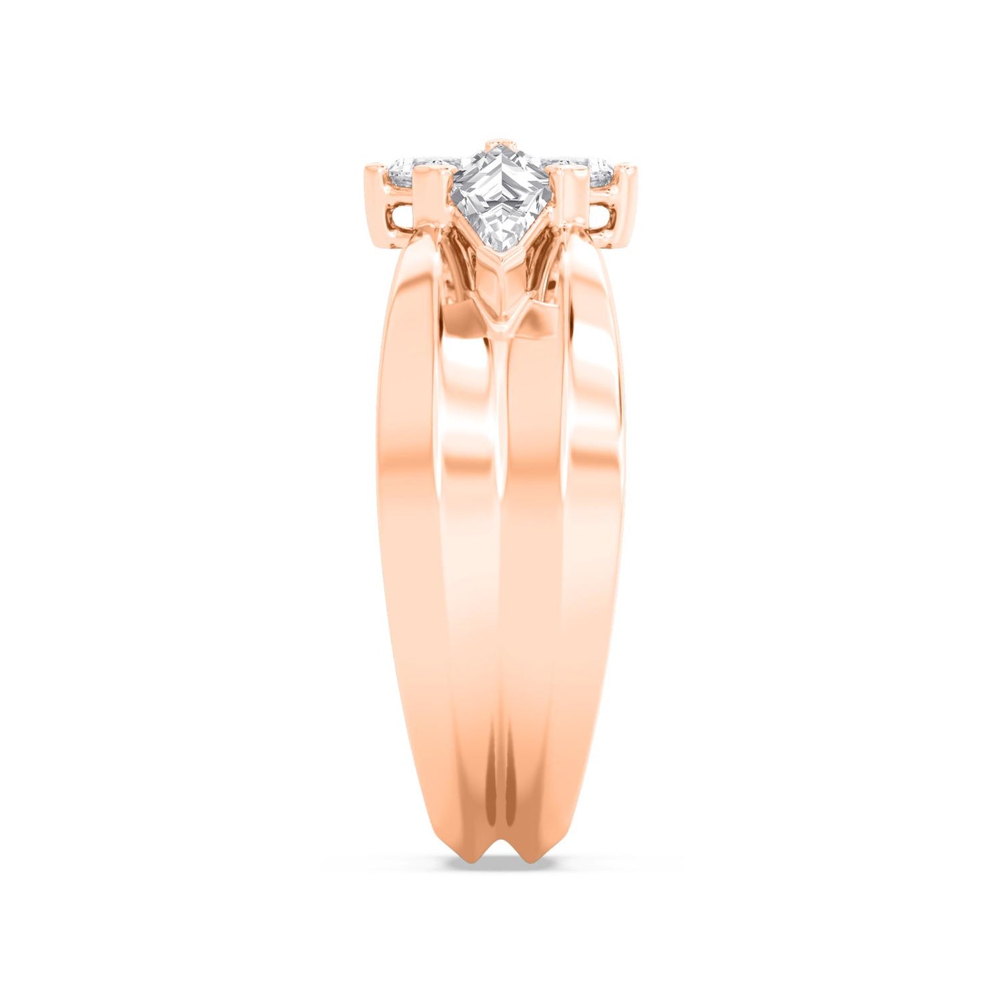 9K Rose Gold Lab Grown Diamond RING 3.25 ctw R61427