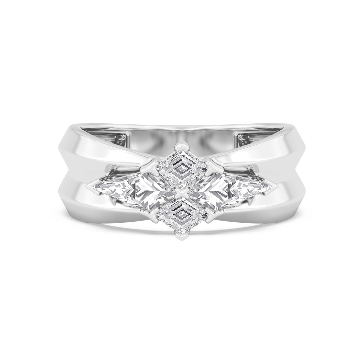 9K White Gold Lab Grown Diamond RING 3.25 ctw R61427