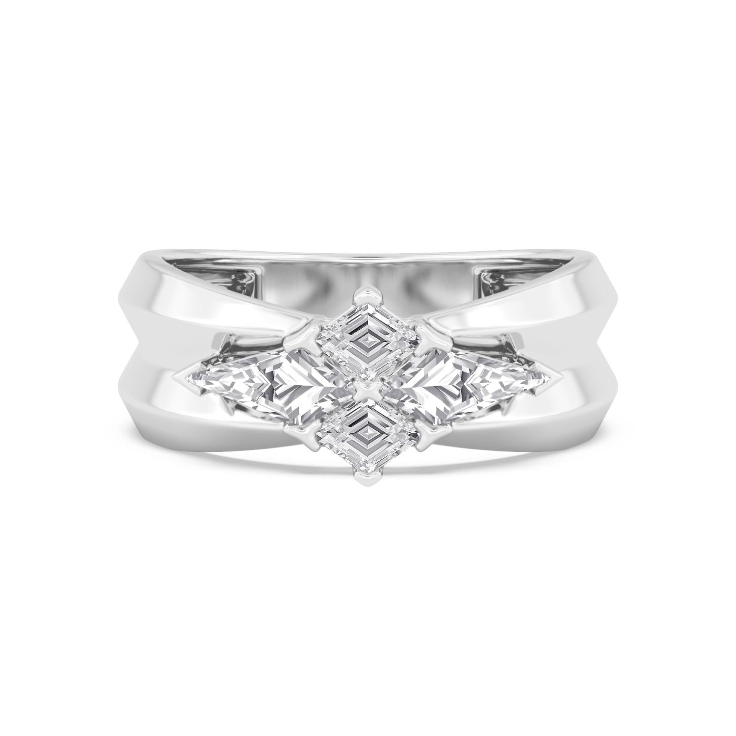 9K White Gold Lab Grown Diamond RING 3.25 ctw R61427