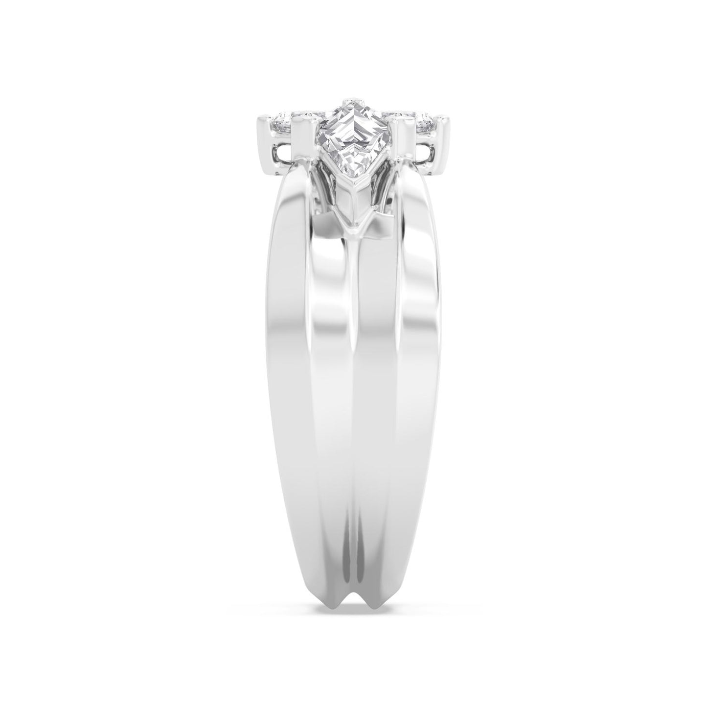 9K White Gold Lab Grown Diamond RING 3.25 ctw R61427