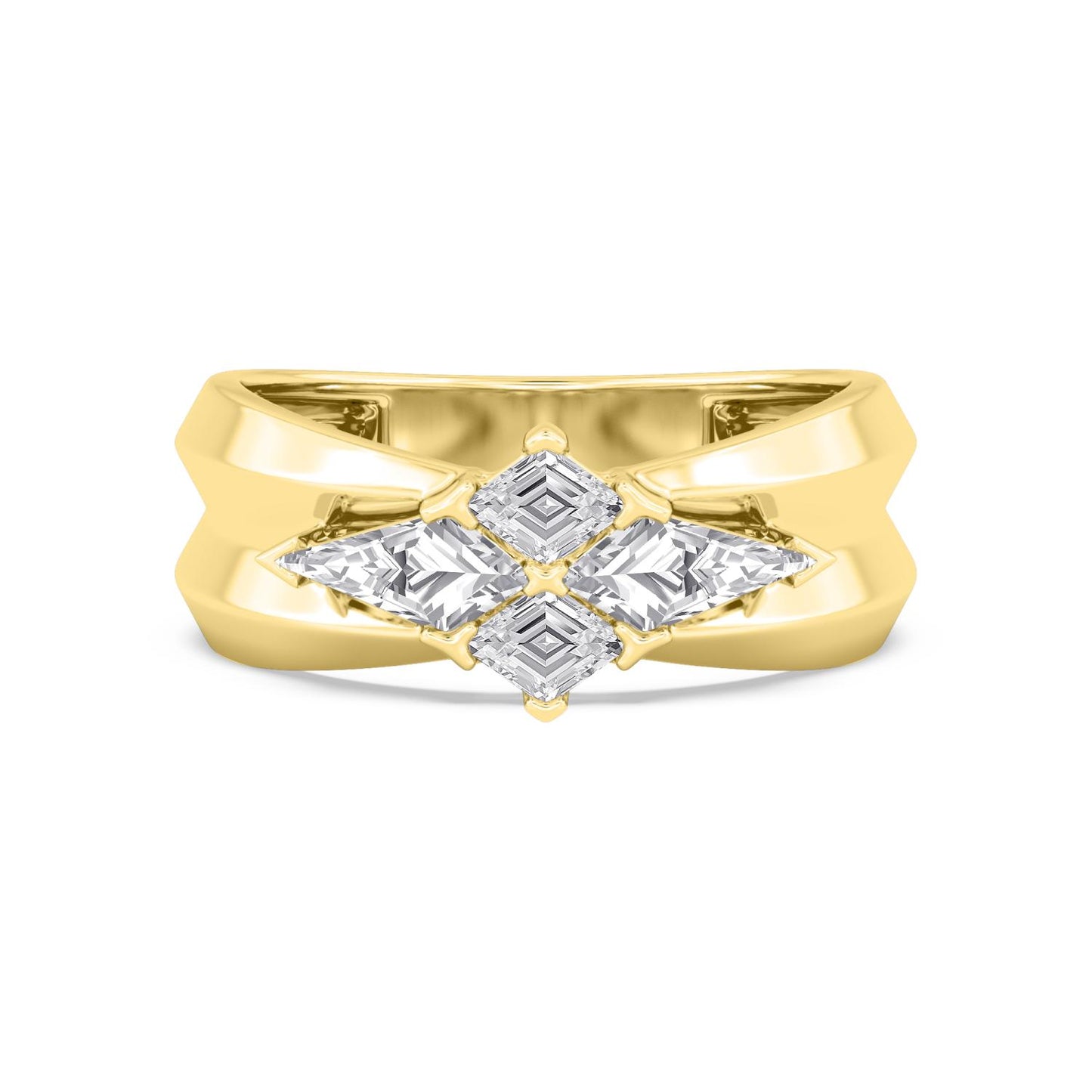 9K Yellow Gold Lab Grown Diamond RING 3.25 ctw R61427