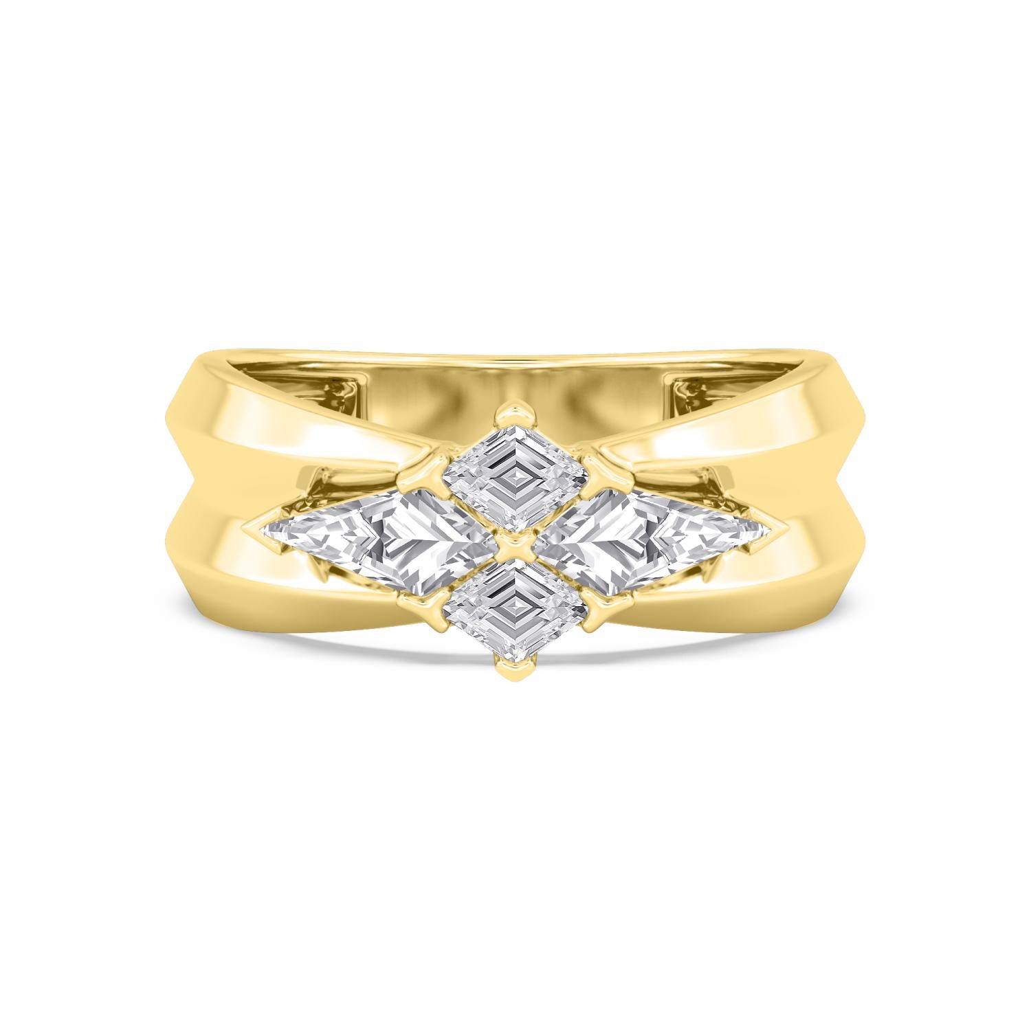 9K Yellow Gold Lab Grown Diamond RING 3.25 ctw R61427