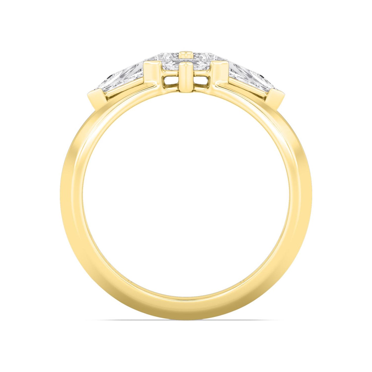 9K Yellow Gold Lab Grown Diamond RING 3.25 ctw R61427