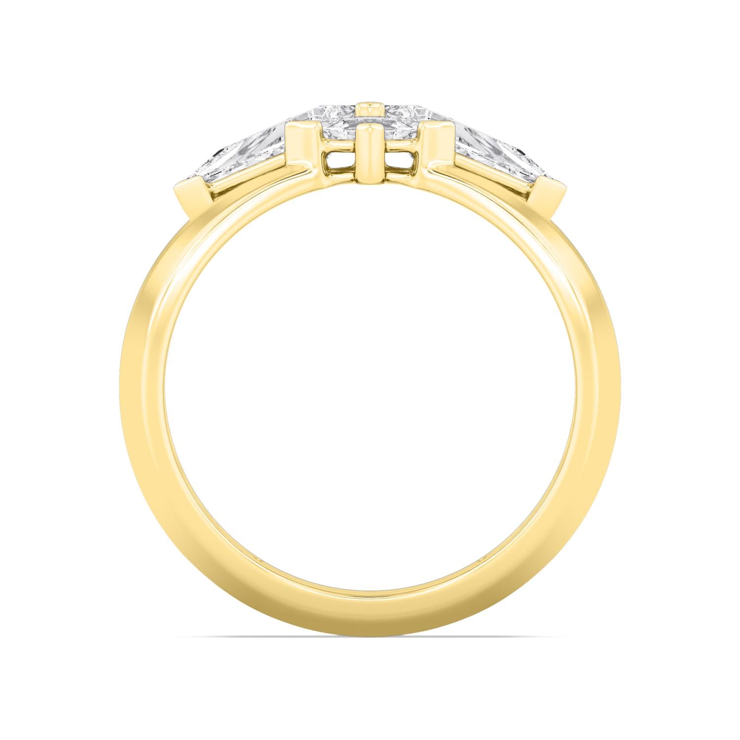 9K Yellow Gold Lab Grown Diamond RING 3.25 ctw R61427