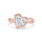 9K Rose Gold Lab Grown Diamond RING 2.50 ctw R61436HT-2.50CT