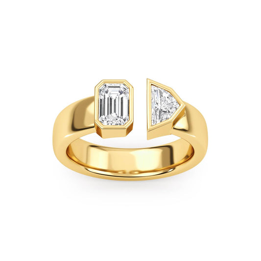 9K Yellow Gold Lab Grown Diamond RING 1.07 ctw R61439-1