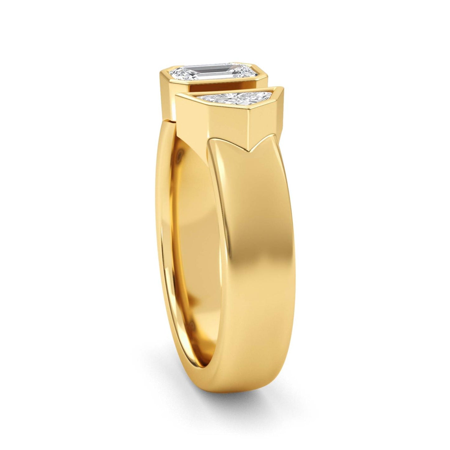 9K Yellow Gold Lab Grown Diamond RING 1.07 ctw R61439-1