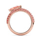 9K Rose Gold Lab Grown Diamond RING 2.29 ctw R61487PE-1.63CT
