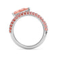 9K White Gold Lab Grown Diamond RING 2.29 ctw R61487PE-1.63CT