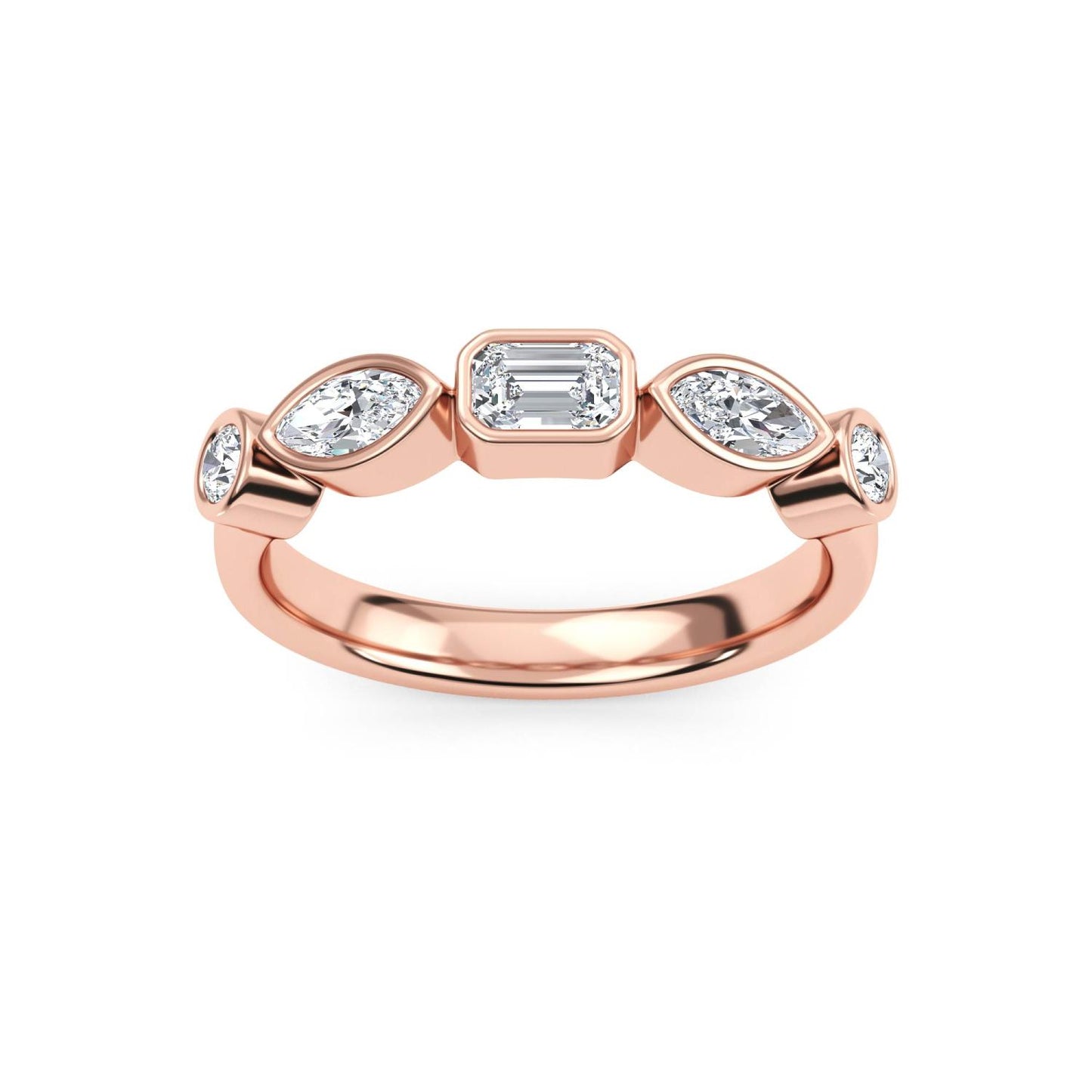 9K Rose Gold Lab Grown Diamond RING 0.67 ctw R61499-0.68CT