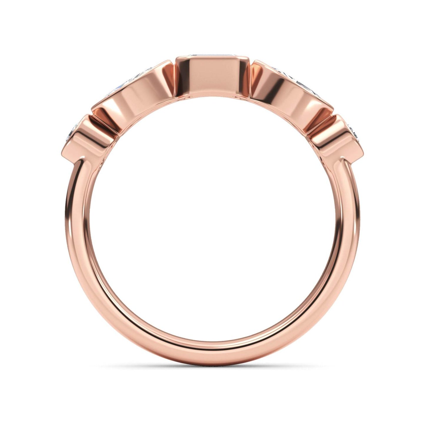 9K Rose Gold Lab Grown Diamond RING 0.67 ctw R61499-0.68CT