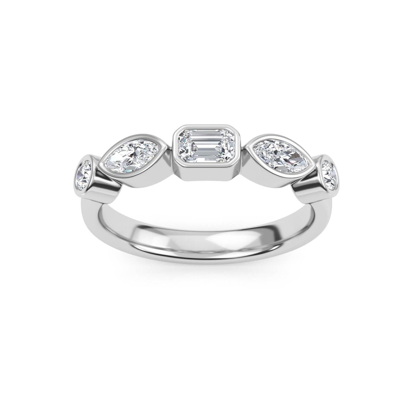 9K White Gold Lab Grown Diamond RING 0.67 ctw R61499-0.68CT
