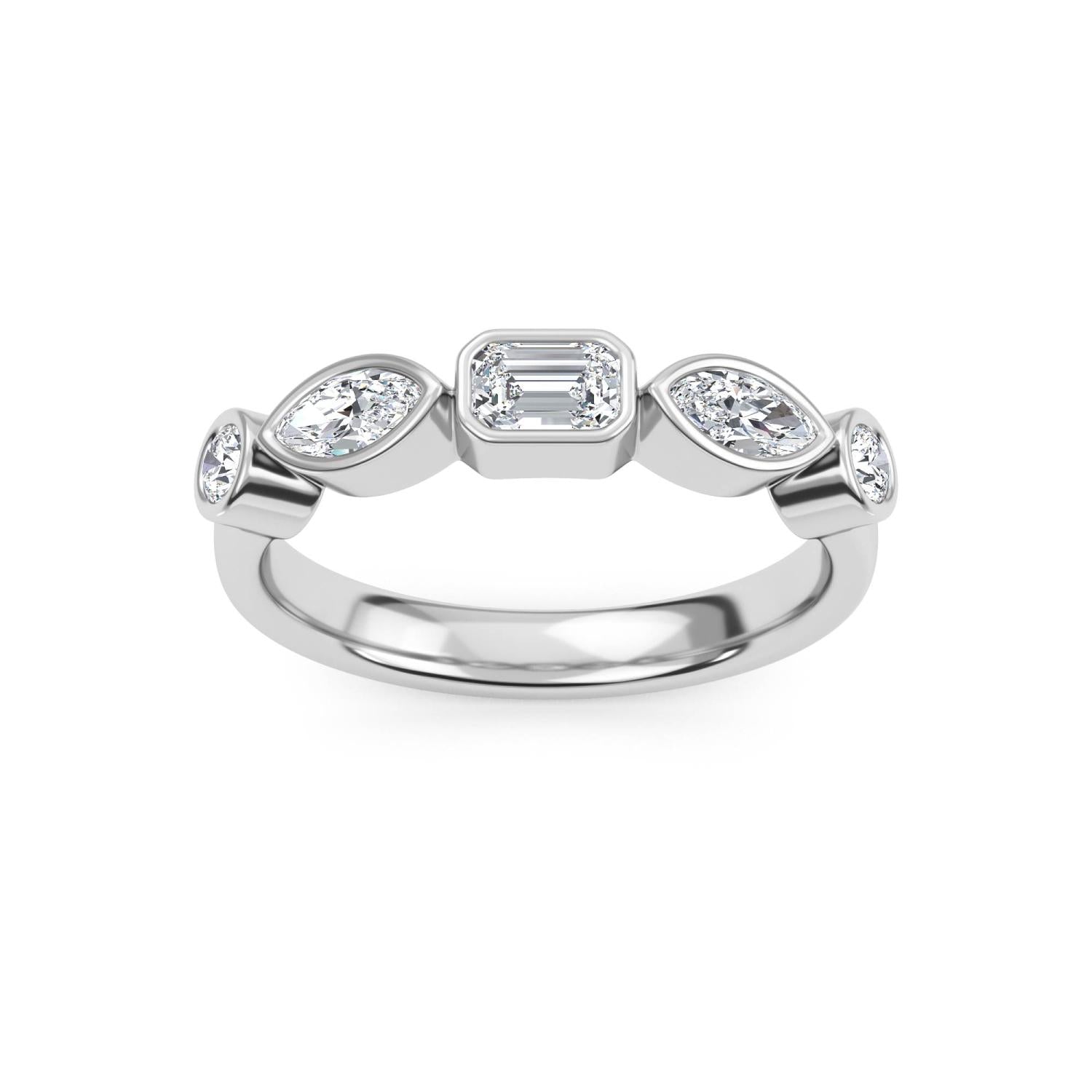 9K White Gold Lab Grown Diamond RING 0.67 ctw R61499-0.68CT