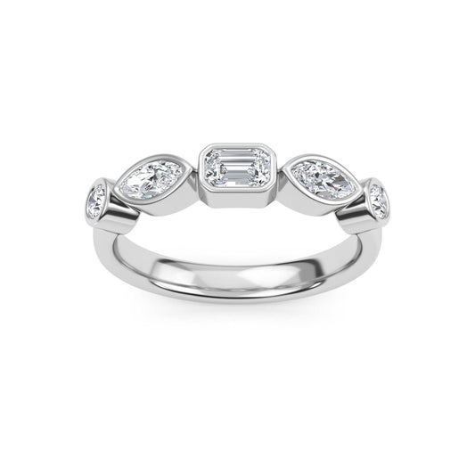 9K White Gold Lab Grown Diamond RING 0.67 ctw R61499-0.68CT