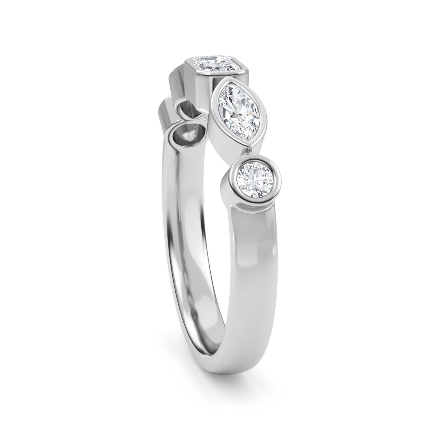 9K White Gold Lab Grown Diamond RING 0.67 ctw R61499-0.68CT
