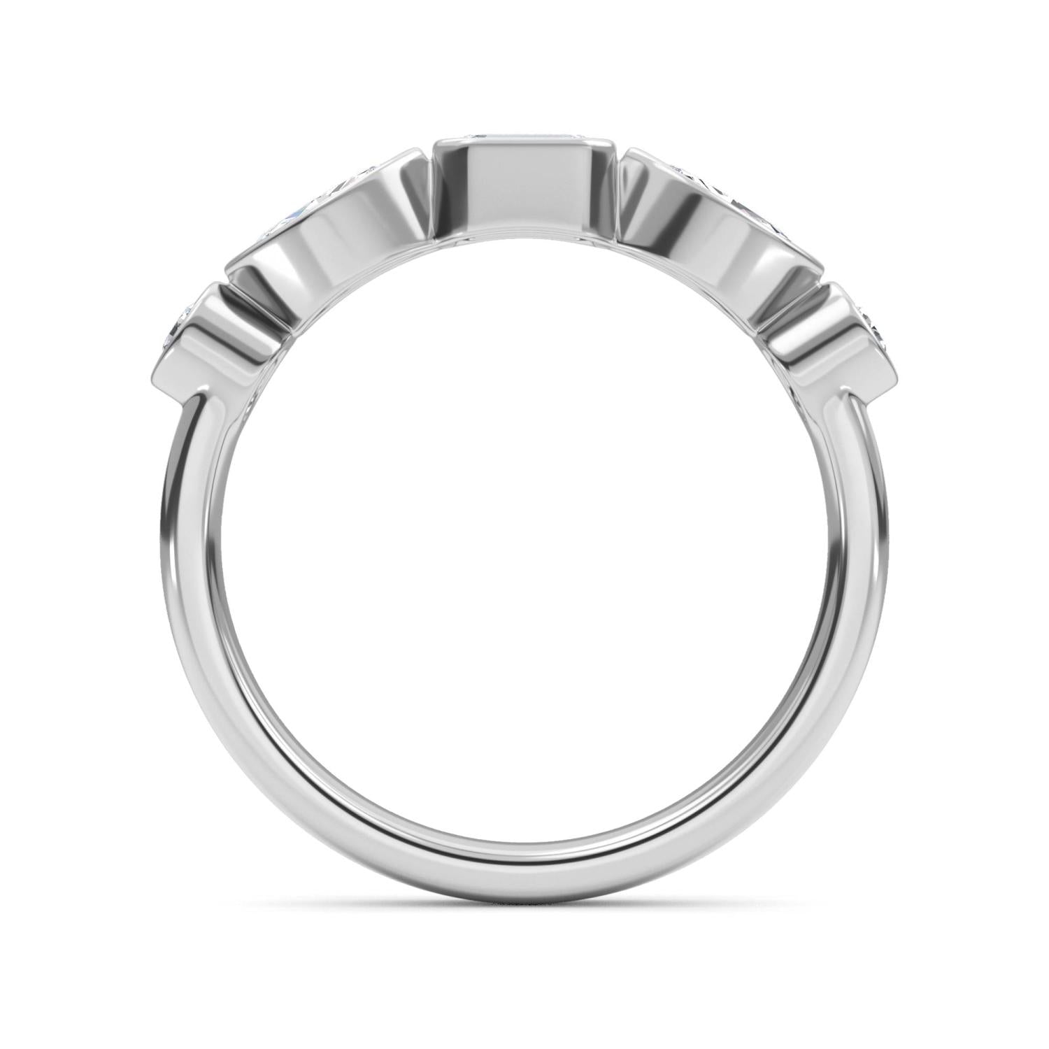 9K White Gold Lab Grown Diamond RING 0.67 ctw R61499-0.68CT