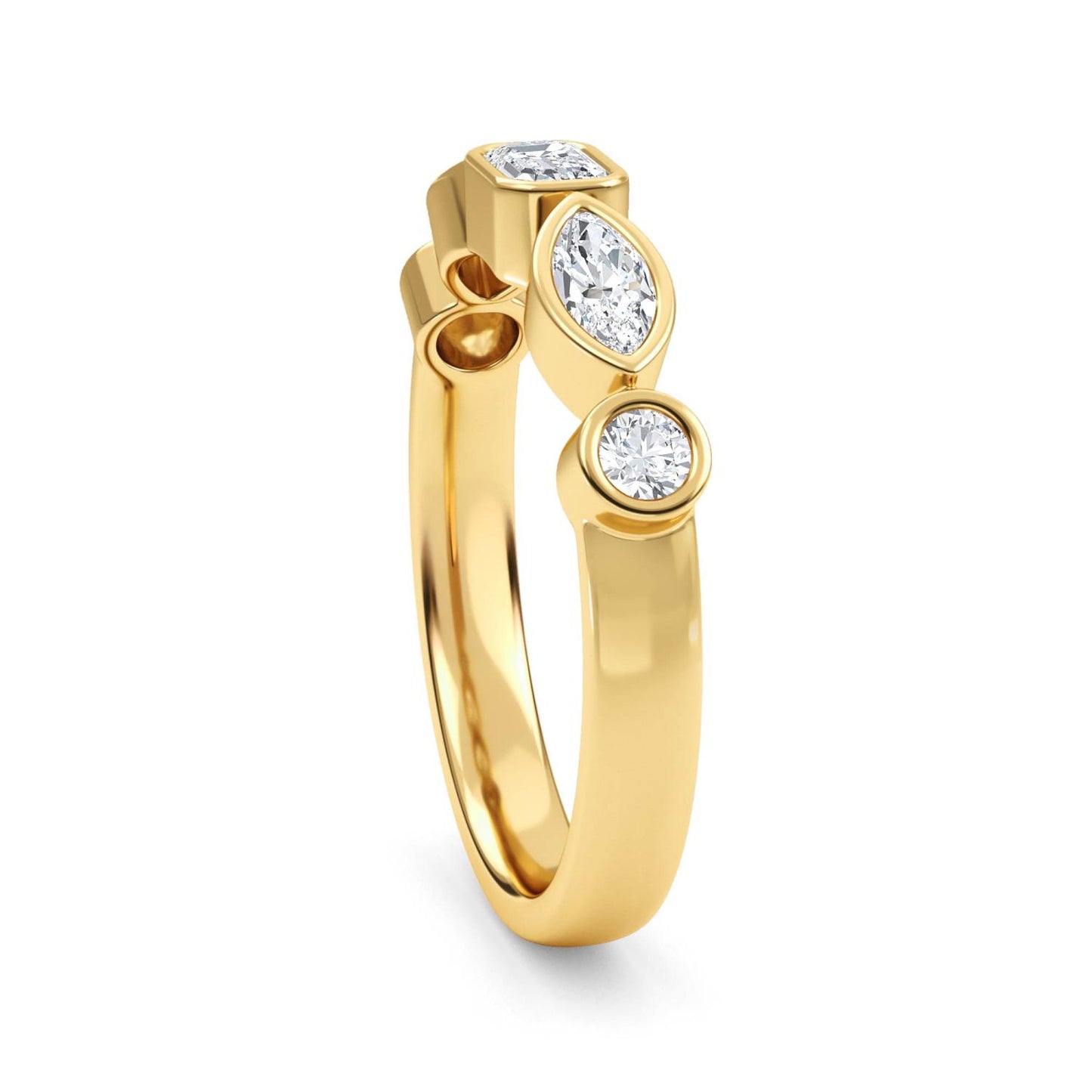 9K Yellow Gold Lab Grown Diamond RING 0.67 ctw R61499-0.68CT