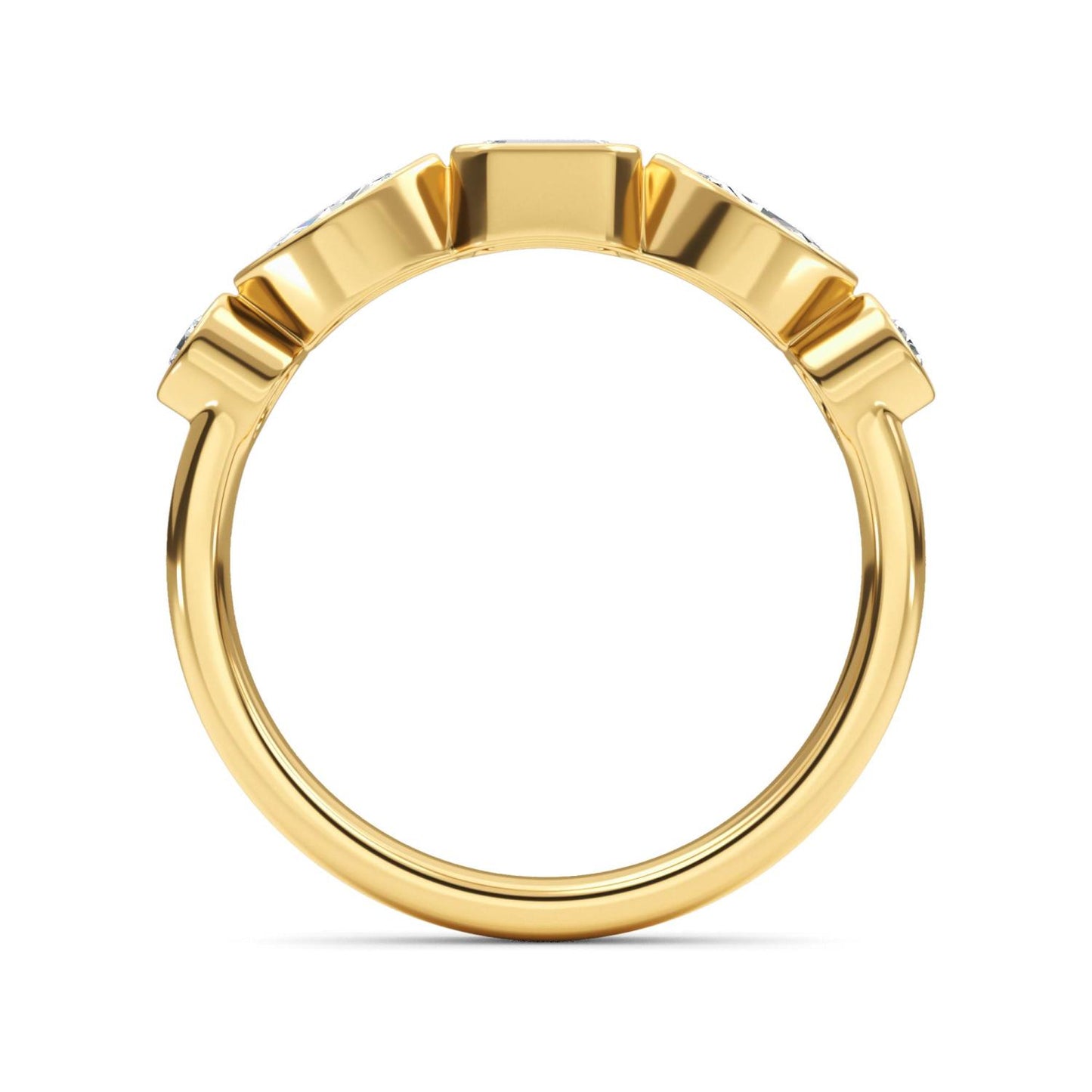 9K Yellow Gold Lab Grown Diamond RING 0.67 ctw R61499-0.68CT