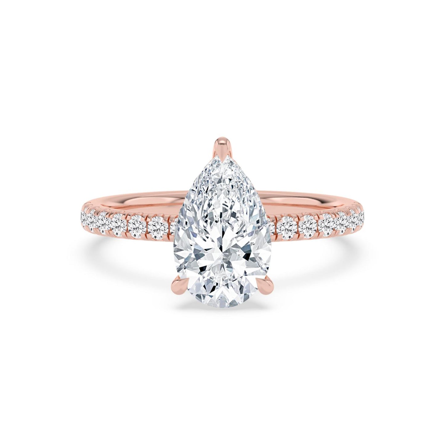 10K Rose Gold Lab Grown Diamond Engagement Rings 2.44 ctw R62028PEHH-2
