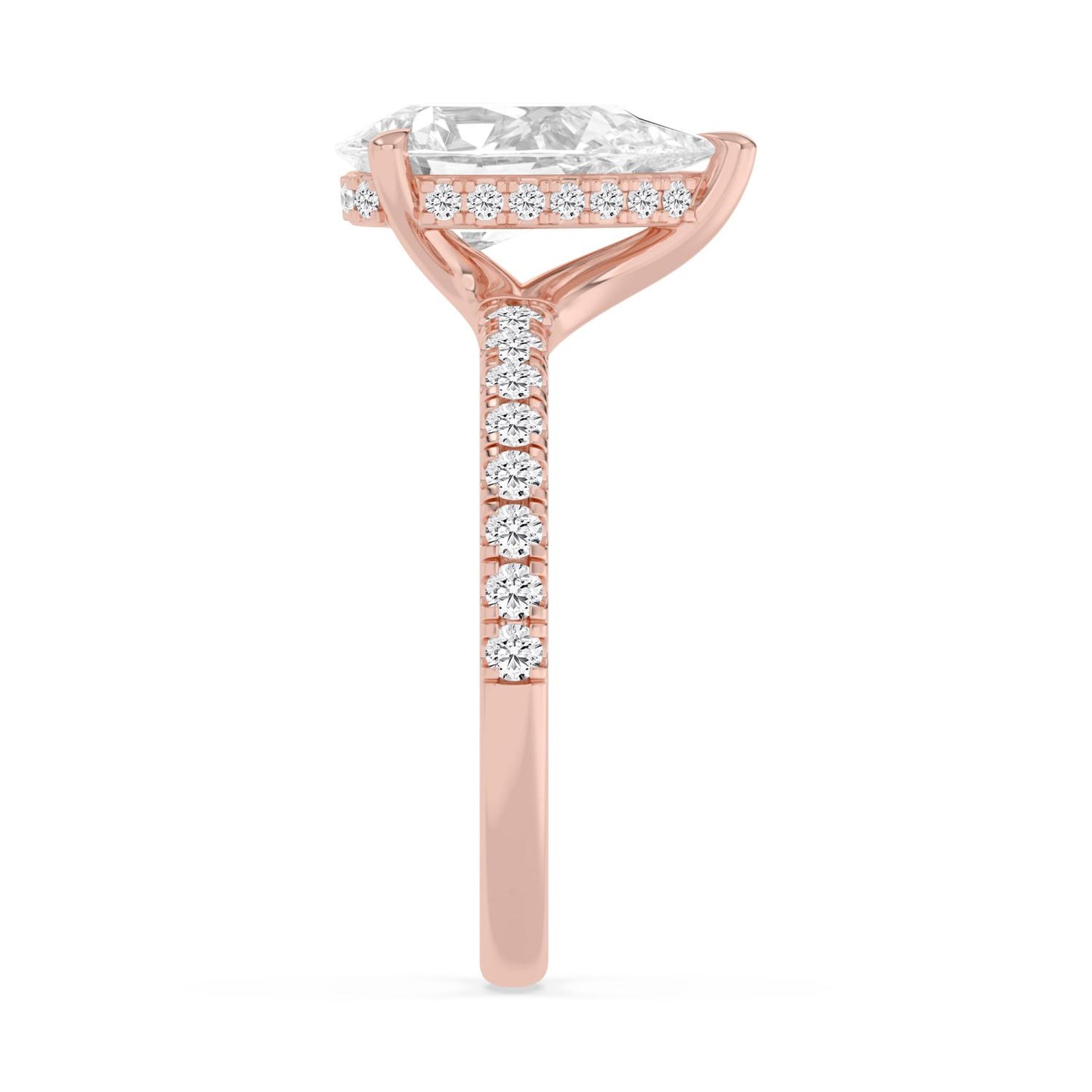 10K Rose Gold Lab Grown Diamond Engagement Rings 2.44 ctw R62028PEHH-2