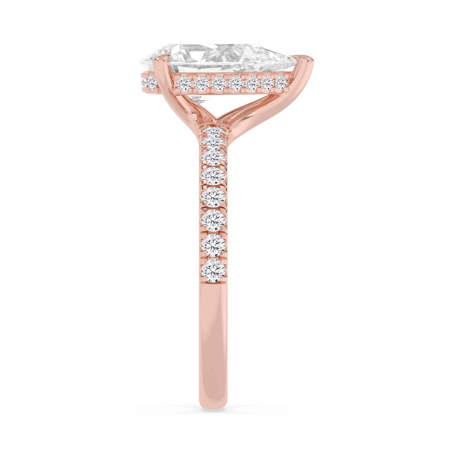 10K Rose Gold Lab Grown Diamond Engagement Rings 2.44 ctw R62028PEHH-2
