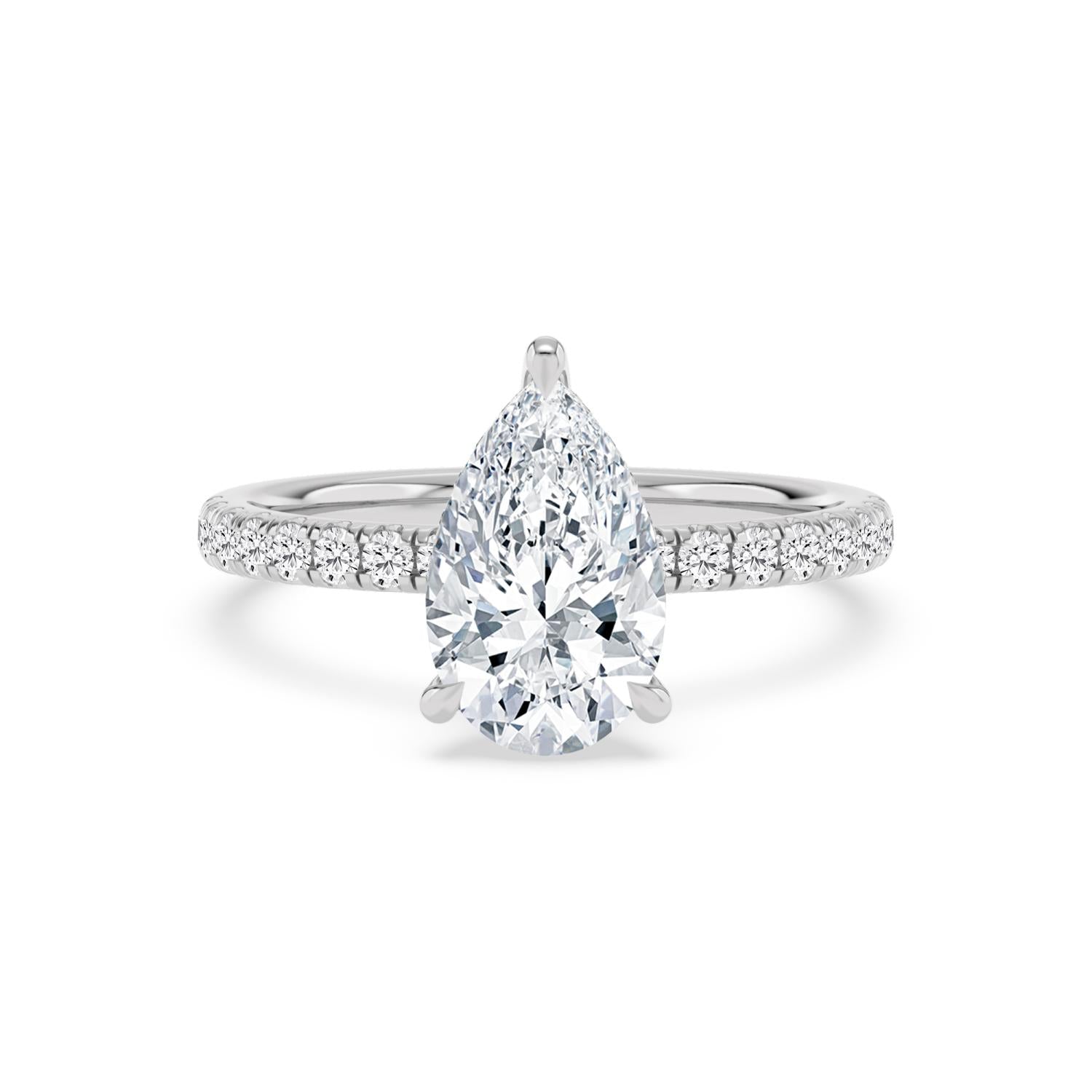 10K White Gold Lab Grown Diamond Engagement Rings 2.44 ctw R62028PEHH-2