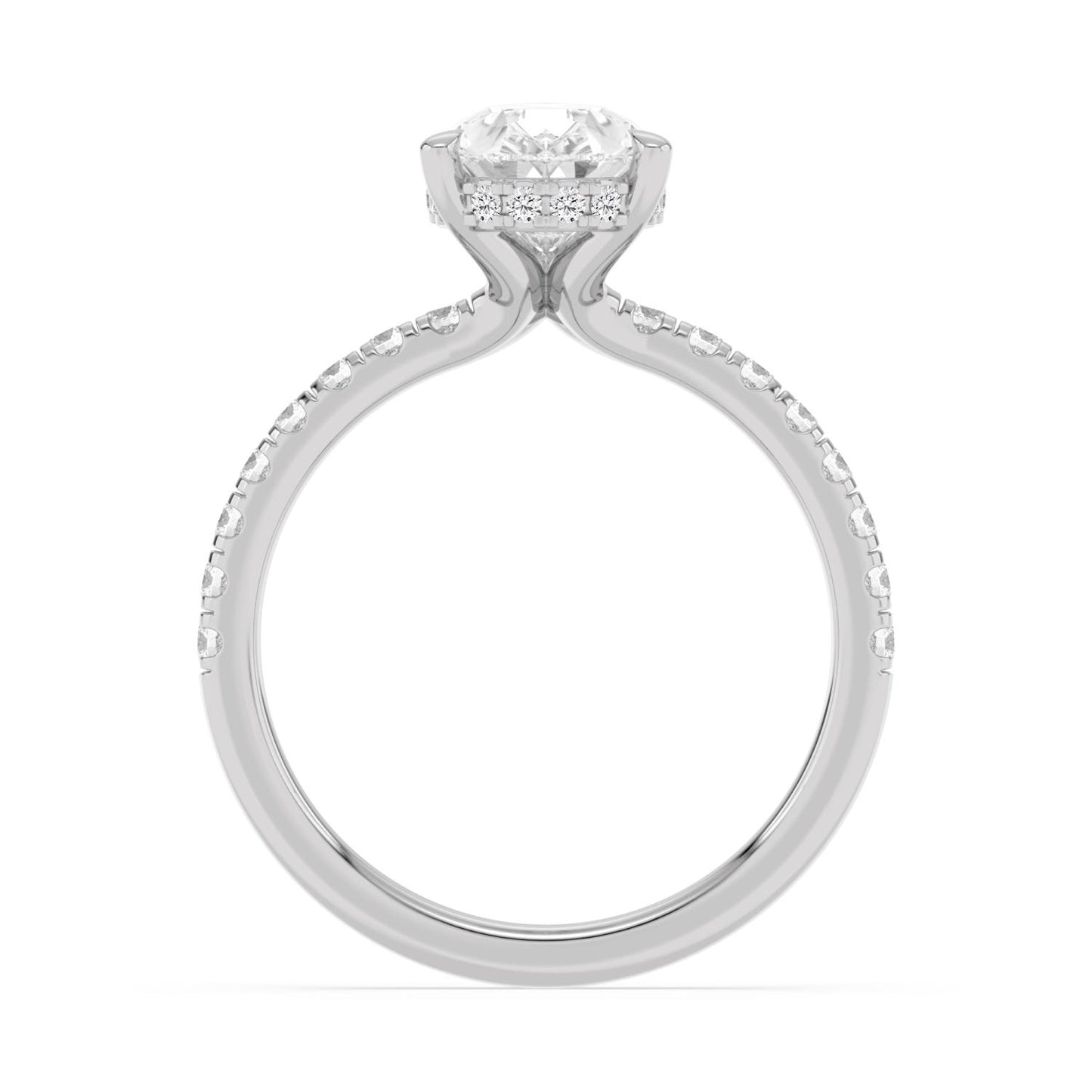 10K White Gold Lab Grown Diamond Engagement Rings 2.44 ctw R62028PEHH-2