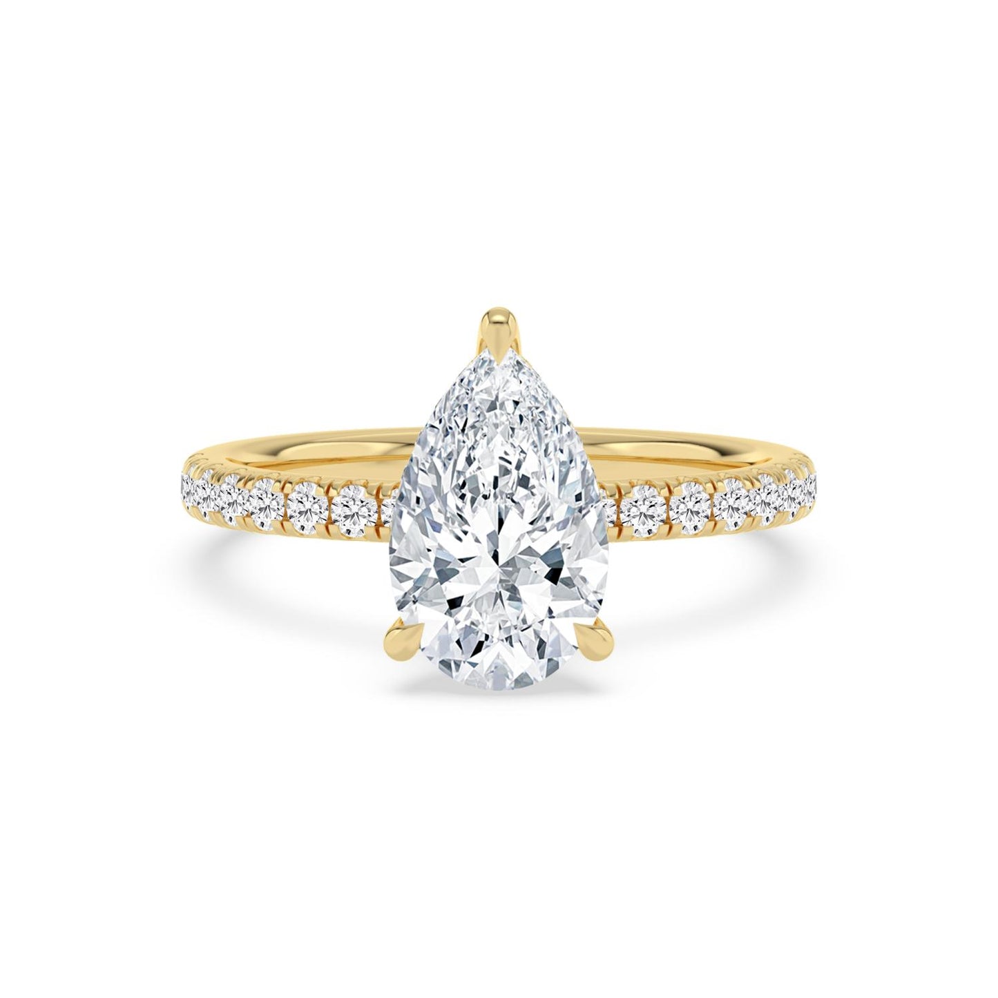 10K Yellow Gold Lab Grown Diamond Engagement Rings 2.44 ctw R62028PEHH-2
