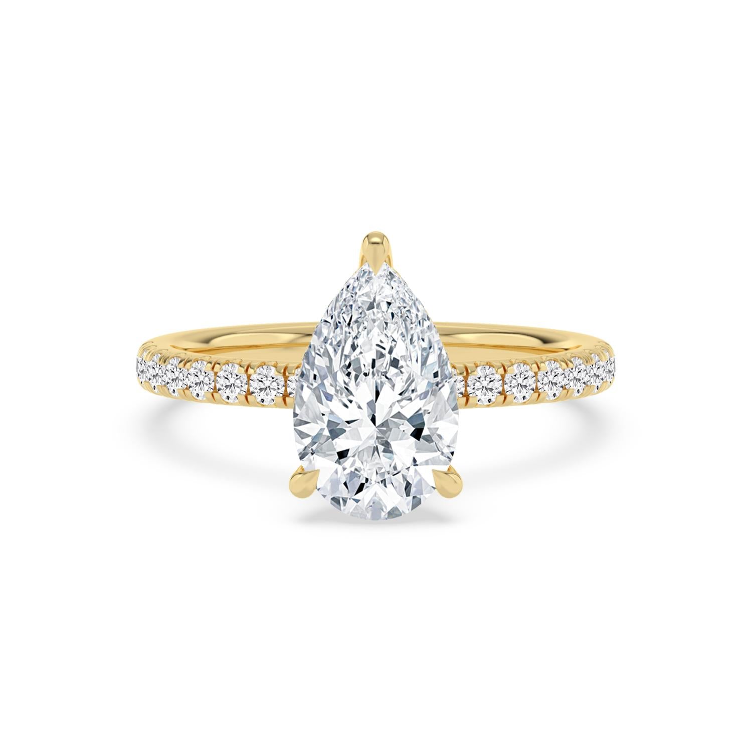 10K Yellow Gold Lab Grown Diamond Engagement Rings 2.44 ctw R62028PEHH-2