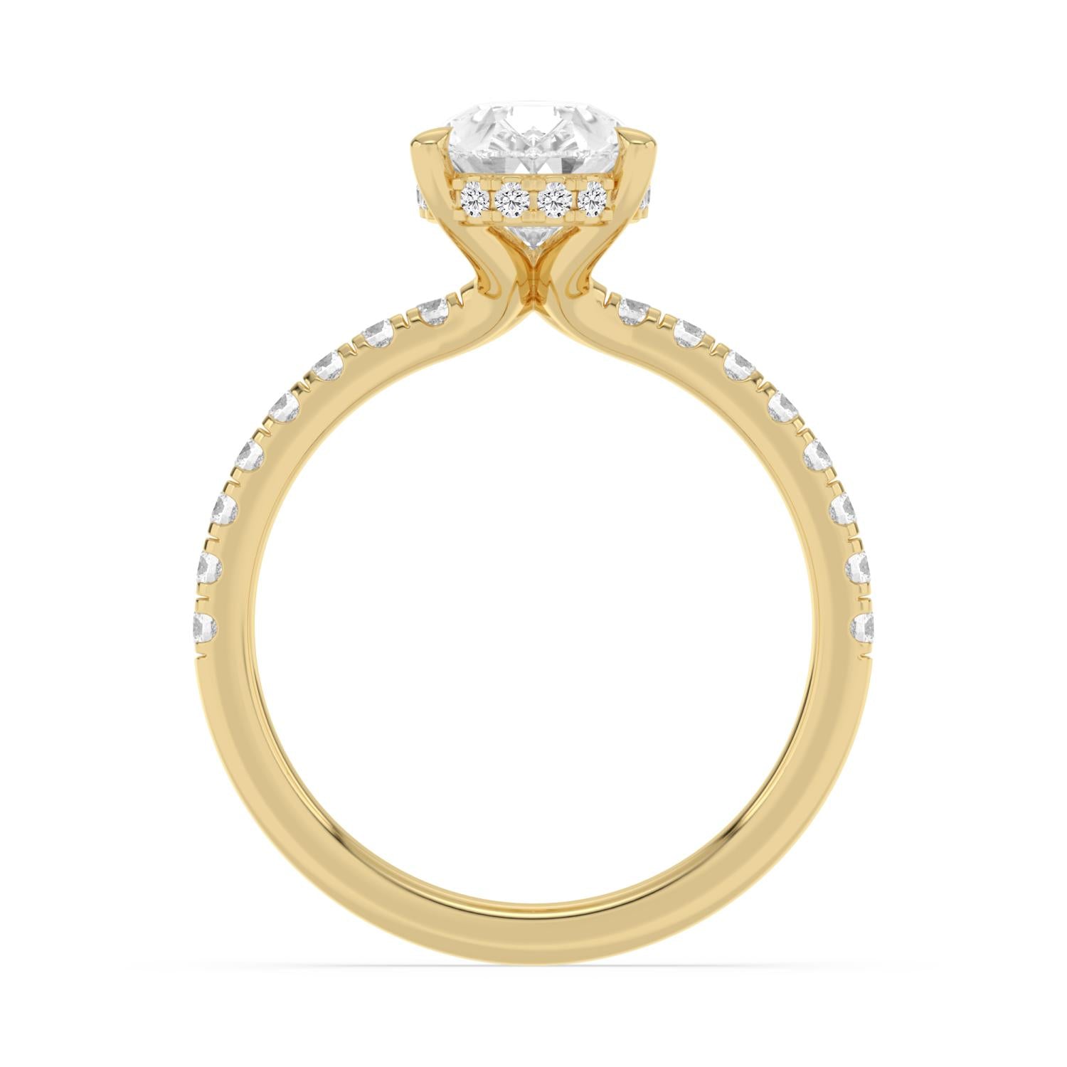 10K Yellow Gold Lab Grown Diamond Engagement Rings 2.44 ctw R62028PEHH-2